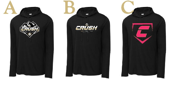 FORT COLLINS CRUSH BASEBALL - SPORT TEK TRIBLEND WICKING LONG SLEEVE HOODIE
