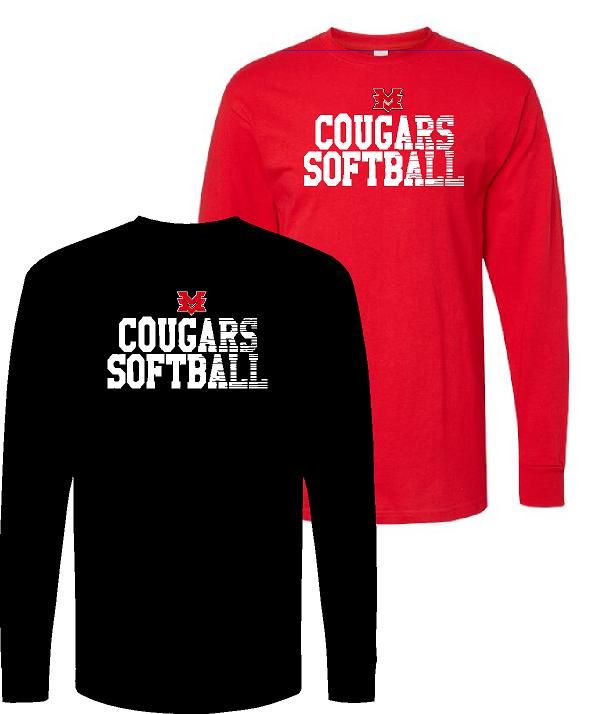 Jr. Cougs Cotton Feel Long Sleeve Tshirt - C