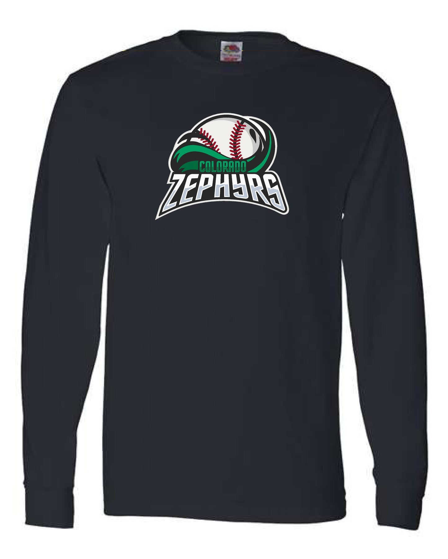 ZEPHYRS - Cotton Feel Long Sleeve Tshirt Black