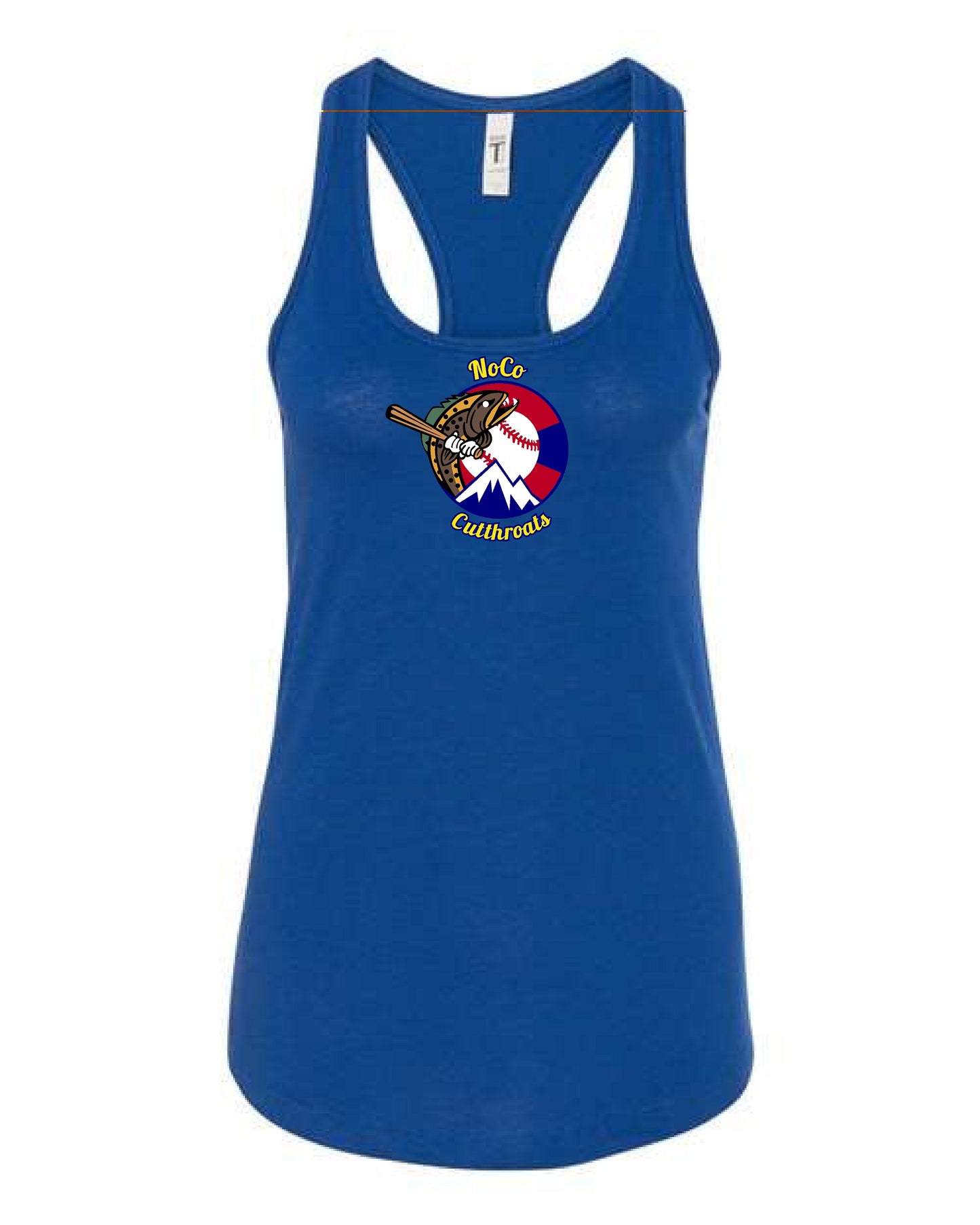 CUTTHROATS - Next Level Women's Racerback Tank Blue