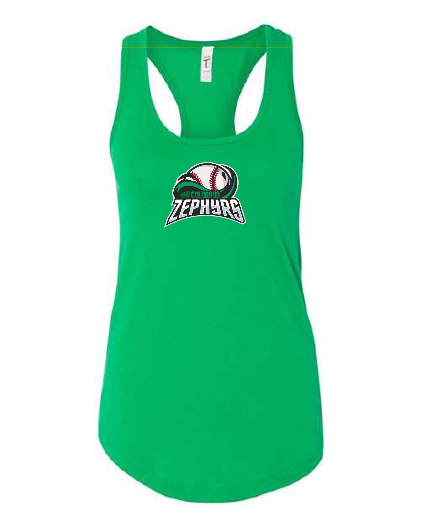 ZEPHYRS - Next Level Women's Racerback Tank Green