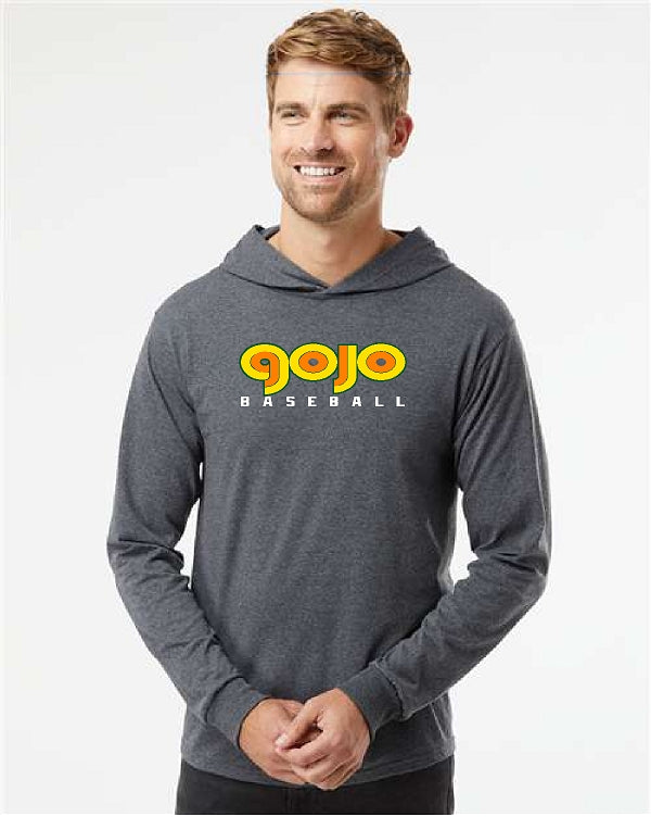 GOJOS - Cotton-feel, Hooded, Long Sleeve T-shirt. Lightweight