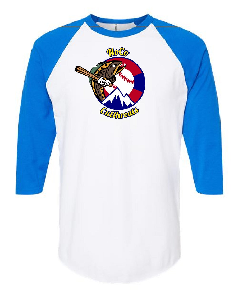 CUTTHROATS-Multiple Colors; Raglan 3/4 Sleeve Baseball Tee