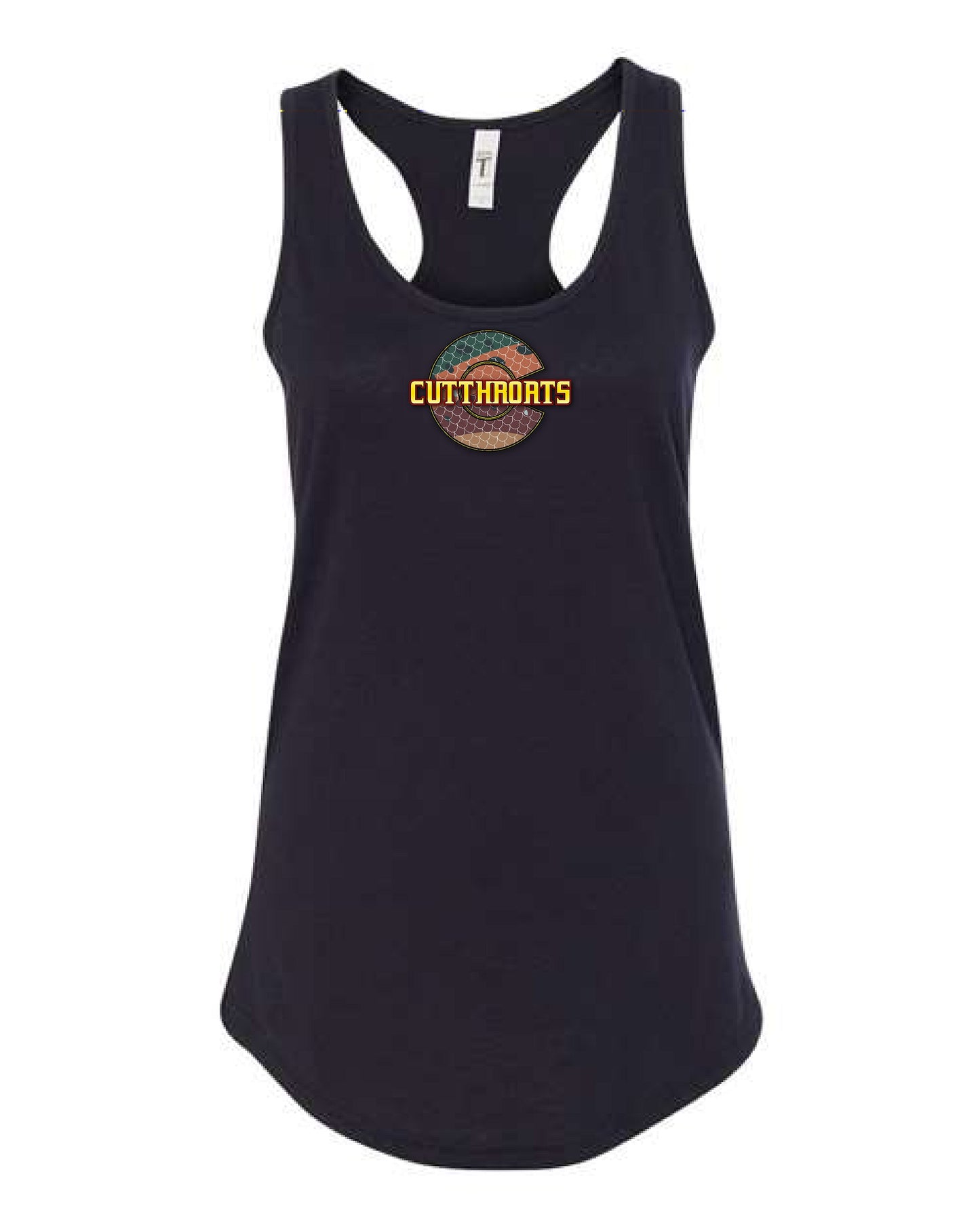 CUTTHROATS - Next Level Women's Racerback Tank Black