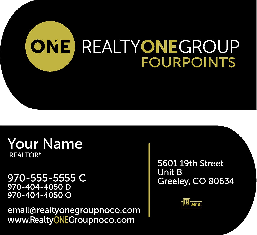 16 pt Matte 'Bullet' Business Cards