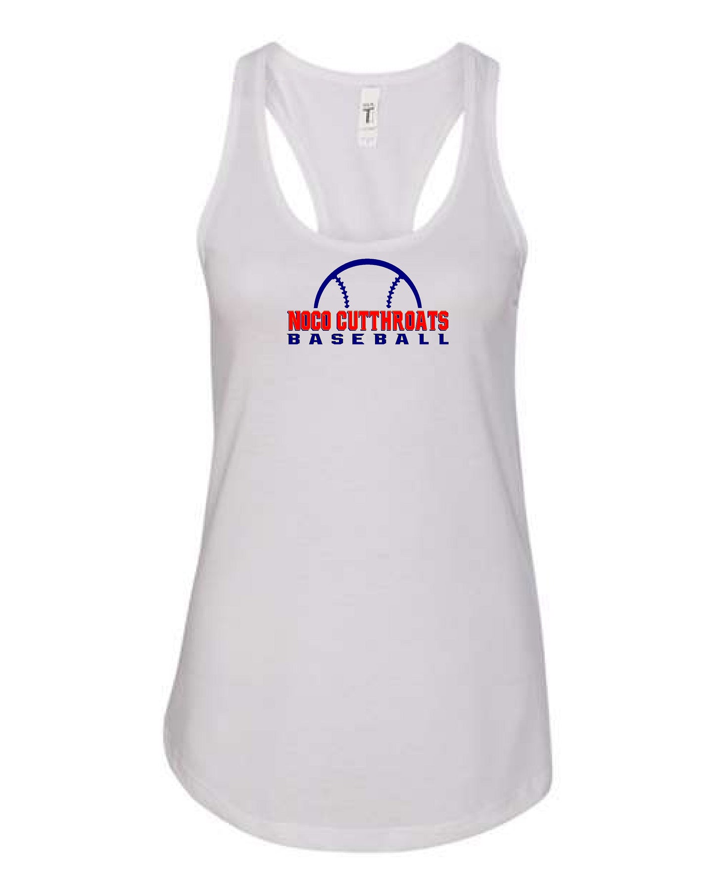 CUTTHROATS - Next Level Women's Racerback Tank White