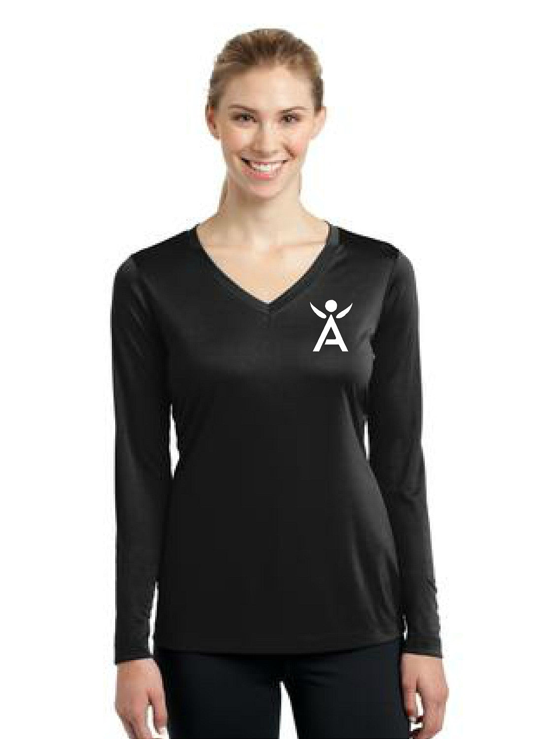 Sport-Tek® Ladies Long Sleeve PosiCharge® Competitor™ V-Neck Tee