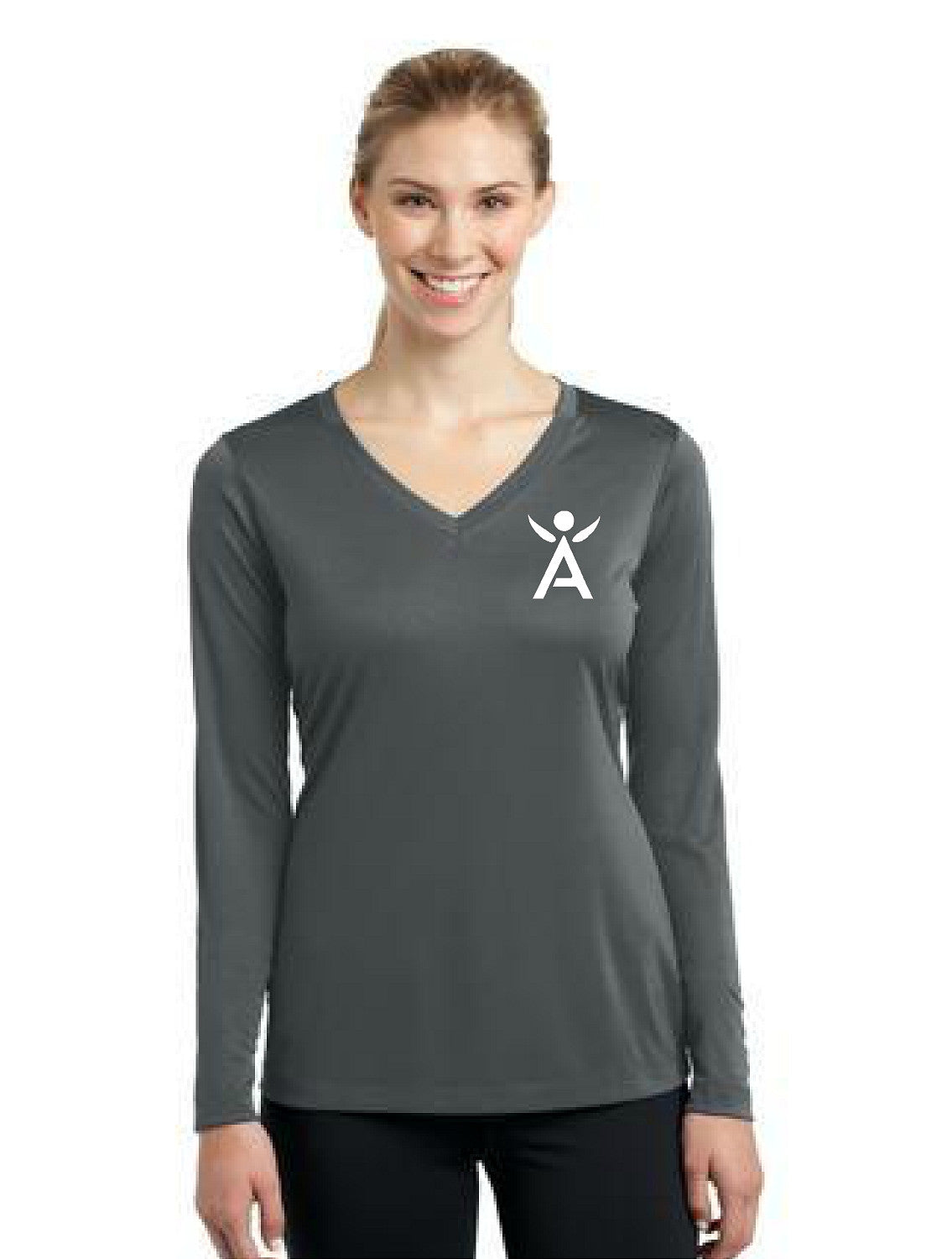 Sport-Tek® Ladies Long Sleeve PosiCharge® Competitor™ V-Neck Tee