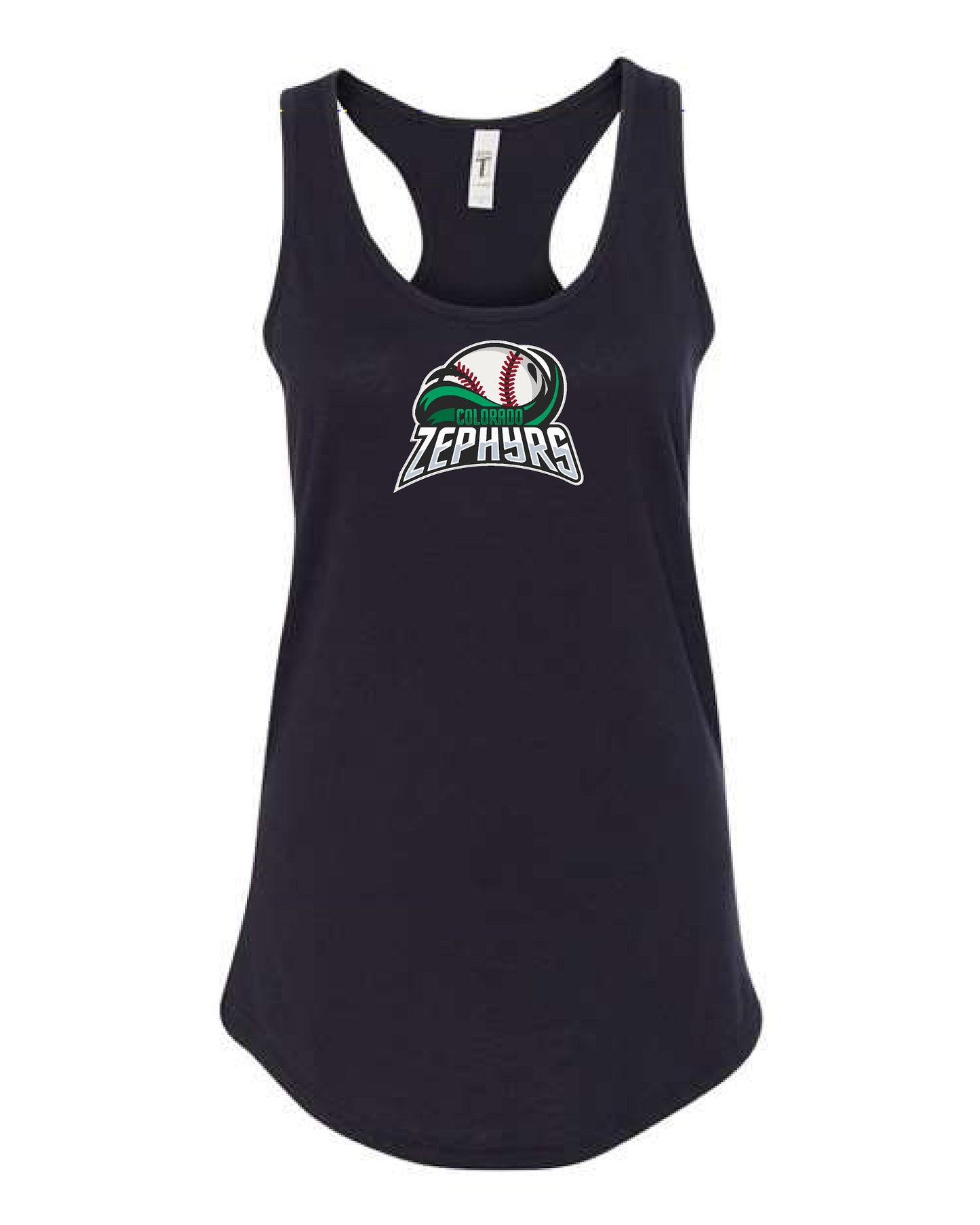 ZEPHYRS - Next Level Women's Racerback Tank Black