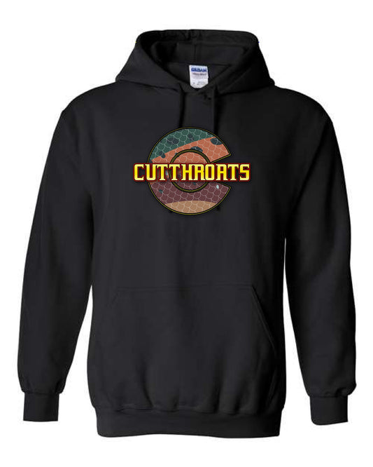 CUTTHROATS - Cotton feel Hoodie Black